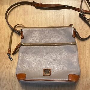 Preowned Dooney & Bourke Crossbody  mauve leather crossbody medium Bag Excellent